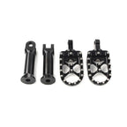 Black Rear Passenger Foot Pegs with Bracket for Harley Softail Street Bob (2018-2020)