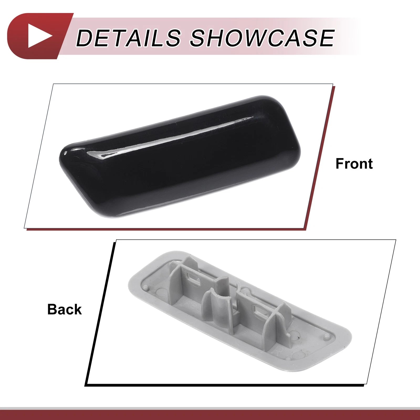 Front Right Washer Nozzle Cover Cap for Lexus GX460 (2010–2013) Black