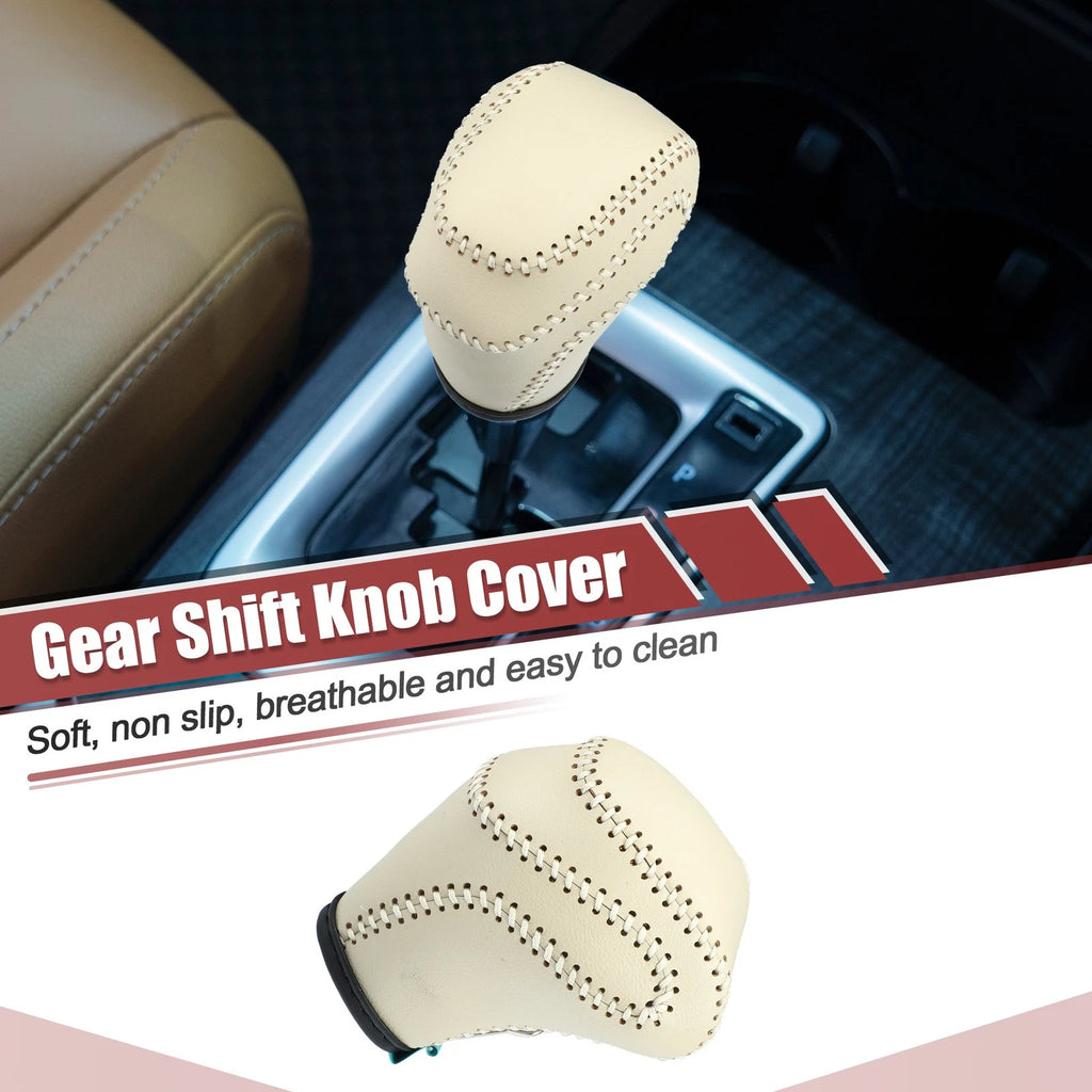 Gear Shift Knob Cover for Toyota Land Cruiser Prado (2010–2023) Beige
