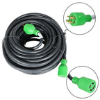 100 Ft Generator Extension Cord 4 Prong 30 Amp for Power Equipment