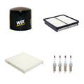Set of 4 Wix Engine Oil & Cabin Air Filters + NGK Iridium Spark Plugs for Sorento (2011–2020)