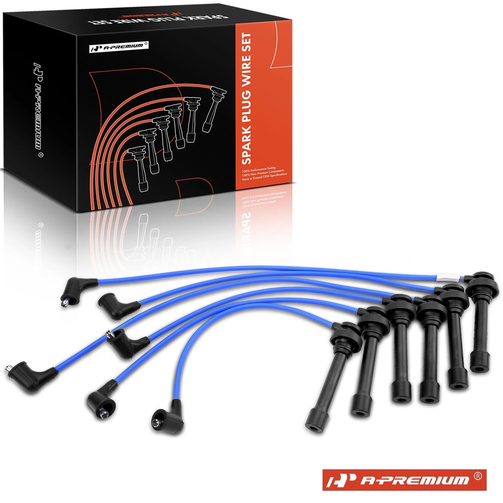 6X Spark Plug Wire Set for Mitsubishi Eclipse (2000–2005)