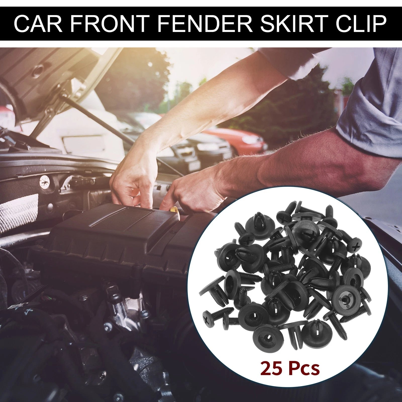 25 Pcs Front Fender Skirt Clip for Honda Prelude (1992–1996)