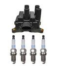 Denso Ignition Coil & 4 Platinum TT Plugs for Mazda Tribute (2001–2007)