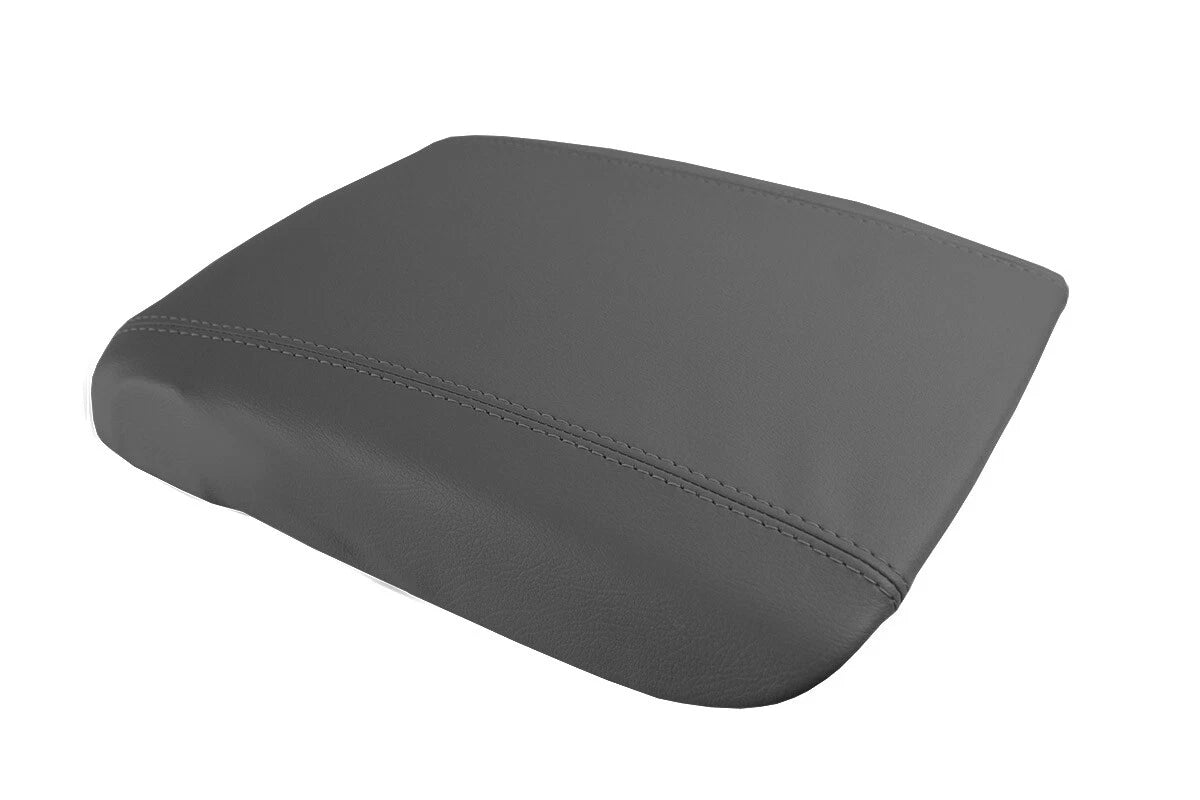 Leather Console Lid Armrest Cover for Cadillac Escalade (2002–2006) Dark Gray