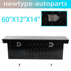 Aluminium Tool Box for Pickup Truck (60"x12"x14") - Black, Lock & Key