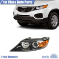 Headlight Assembly for Kia Sorento (2011–2013) Left Clear Lens