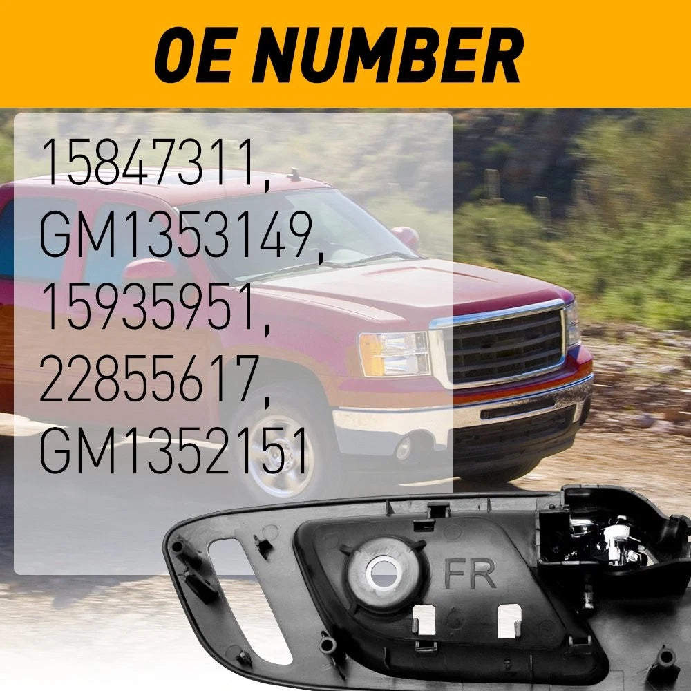 2X Front Interior Door Handles for GMC Sierra 1500 (2007–2013)