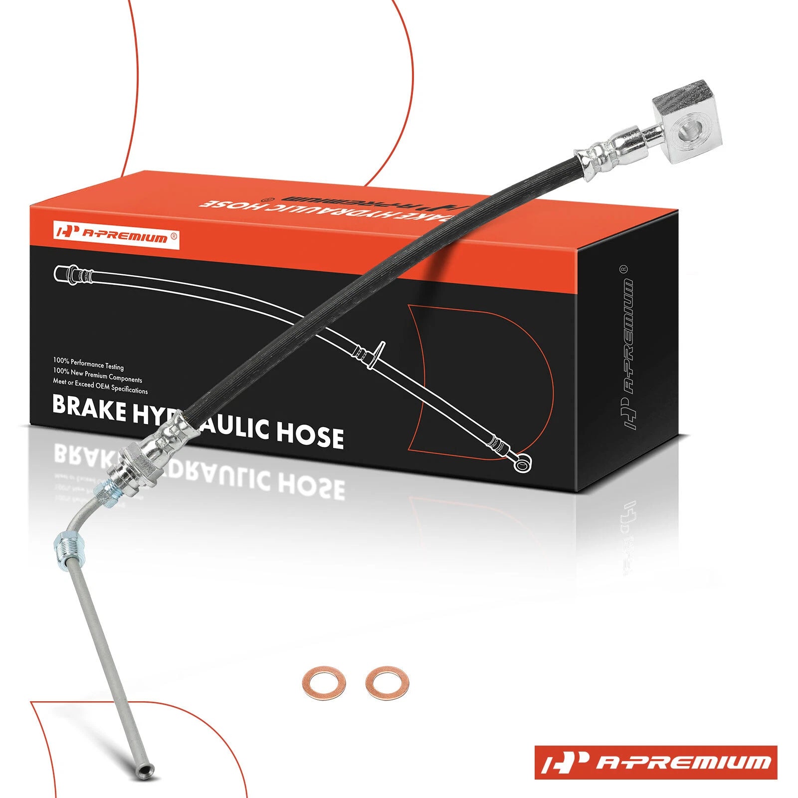 Rear LH Brake Hydraulic Hose for Ford E-450 Econoline (2000–2002)