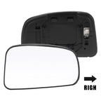 Right Side Heated Mirror Glass with Backing Plate for Nissan Tiida (2007–2012)