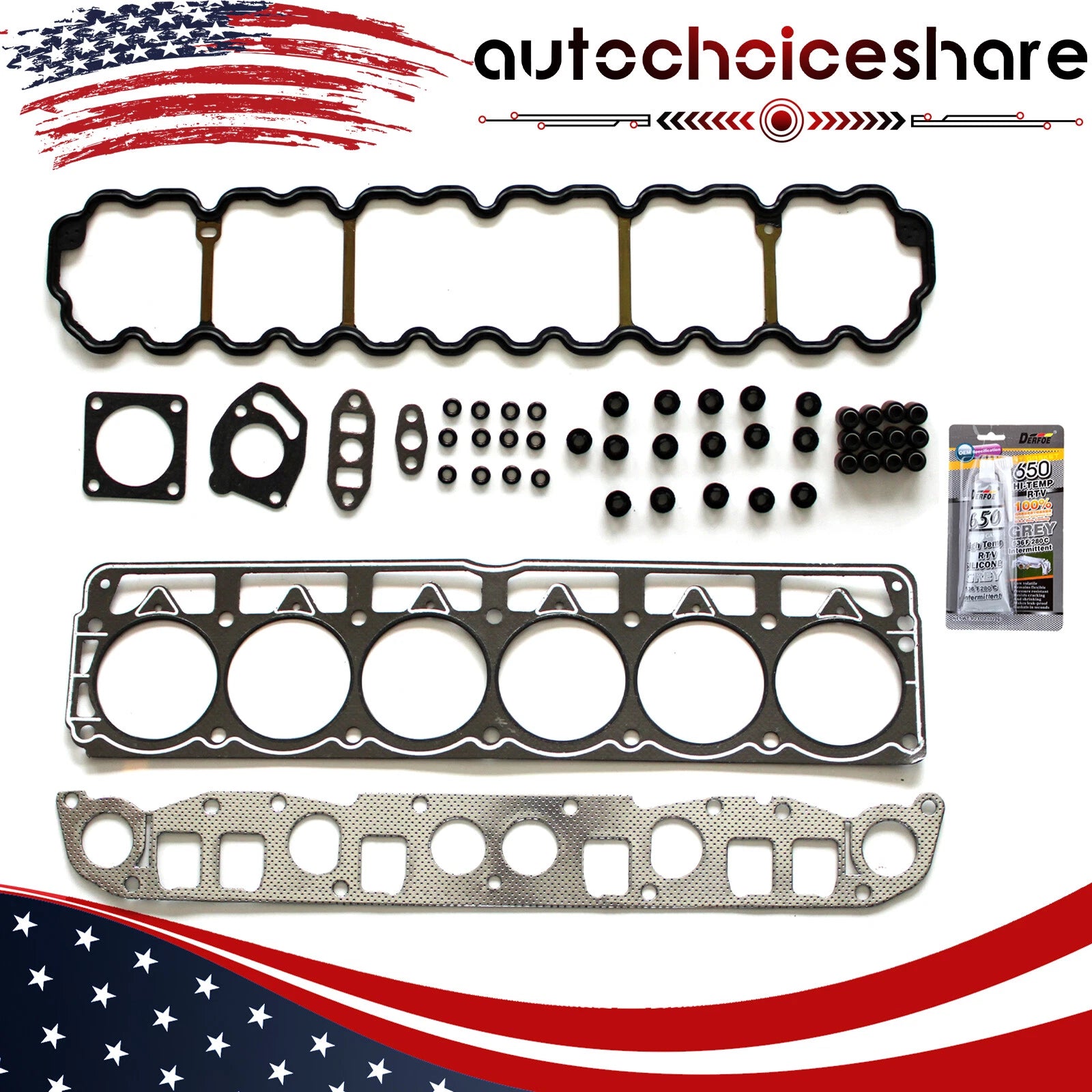 Head Gasket Kit for Jeep Grand Cherokee Wrangler TJ Cherokee 4.0L (1999–2003)