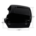 Chopped Trunk Backrest Mount Rack for Harley Touring (2009–2013)