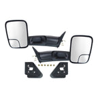 Manual Mirror Set of 2 for Dodge Ram 1500 (1994–2001) Towing Folding Black