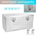 36"X18"X17" Aluminum Tool Box for Pickup Truck (Fits )