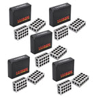 Set of 5 Machinist Blocks for Precision Work (23 Holes, .0002")