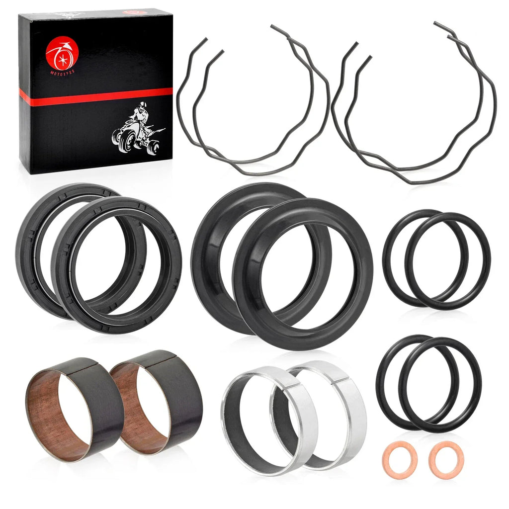 Fork Bushing Dust Oil Seals Kawasaki KLR650 Traveler/Adventure ABS (2008–2023)
