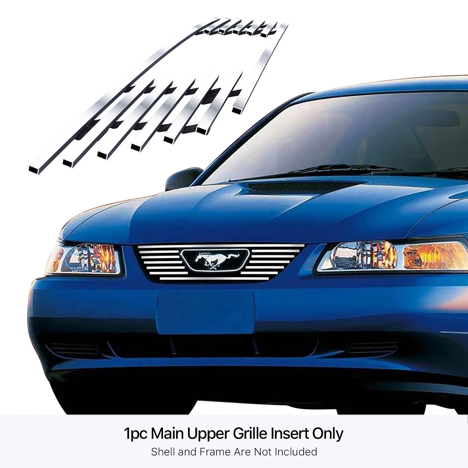 Stainless Billet Grille for Ford Mustang V6 GT V8 (1999-2004)