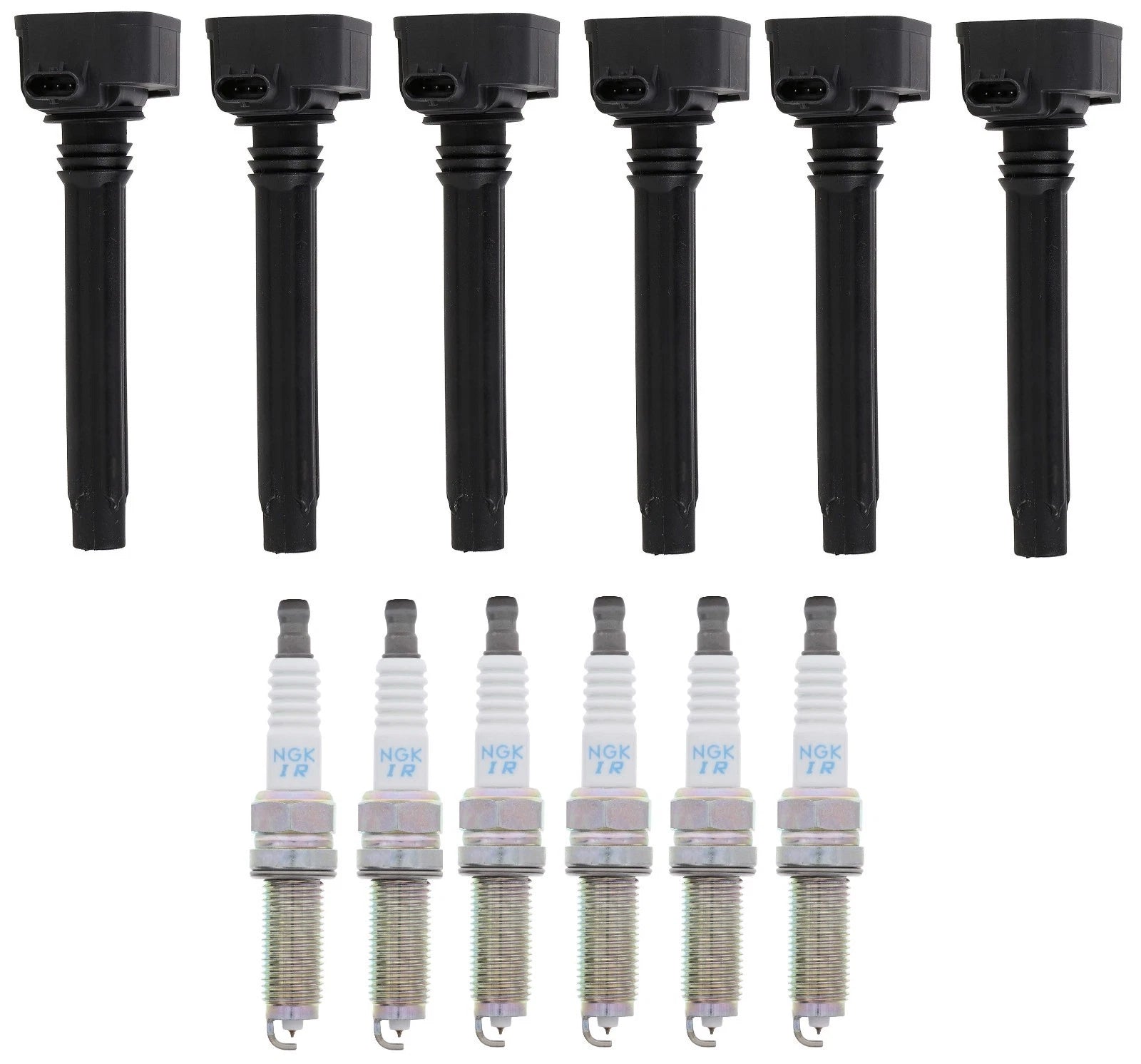 Set of 6 Ignition Coils & 6 Iridium Spark Plugs for Chrysler Dodge Jeep 3.6L