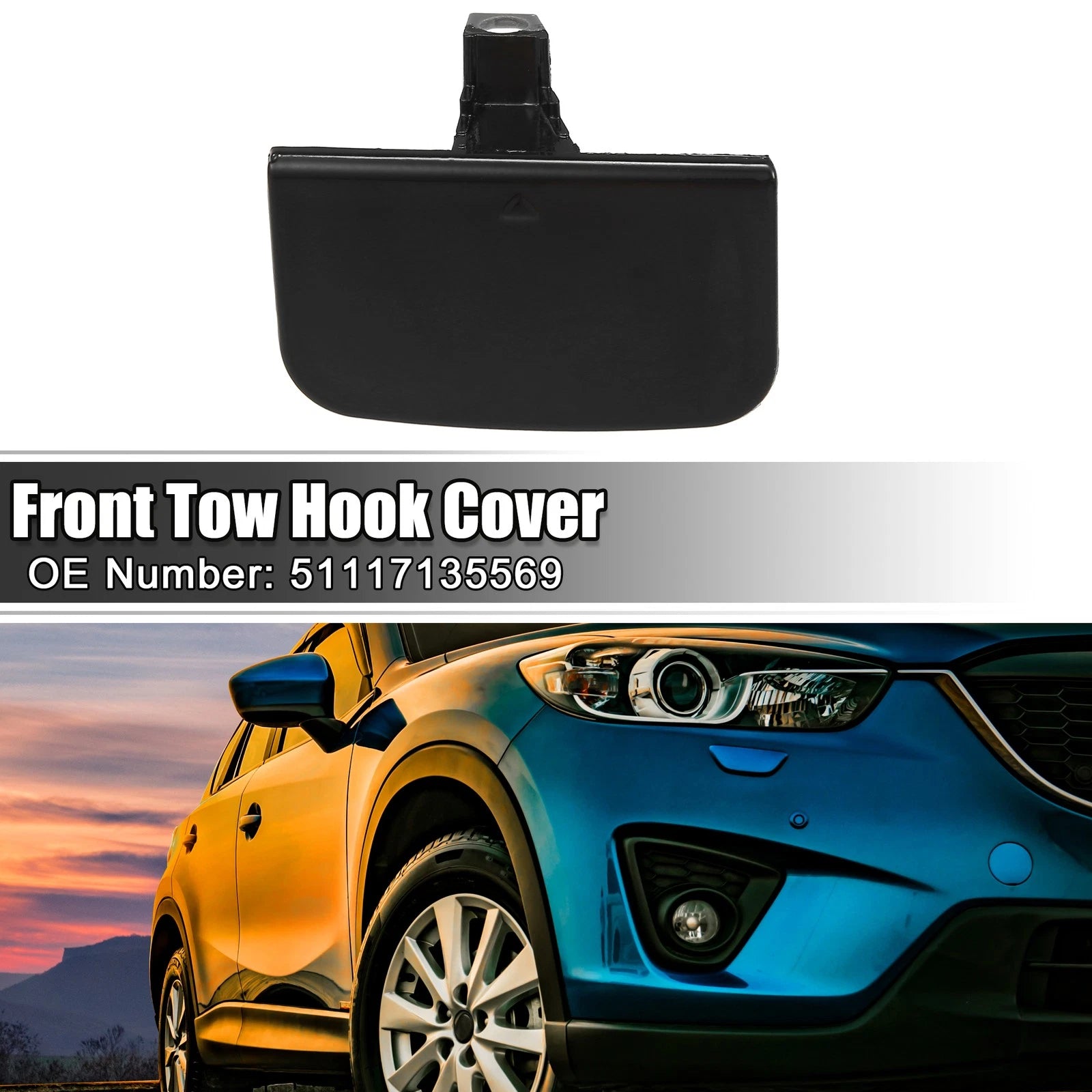 Front Bumper Tow Hook Cover for BMW 7 Series 750Li 760i 