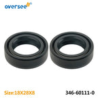 2pcs Oil Seal 18mm for Mercury Marine (26-161301) Tohatsu (346-60111)
