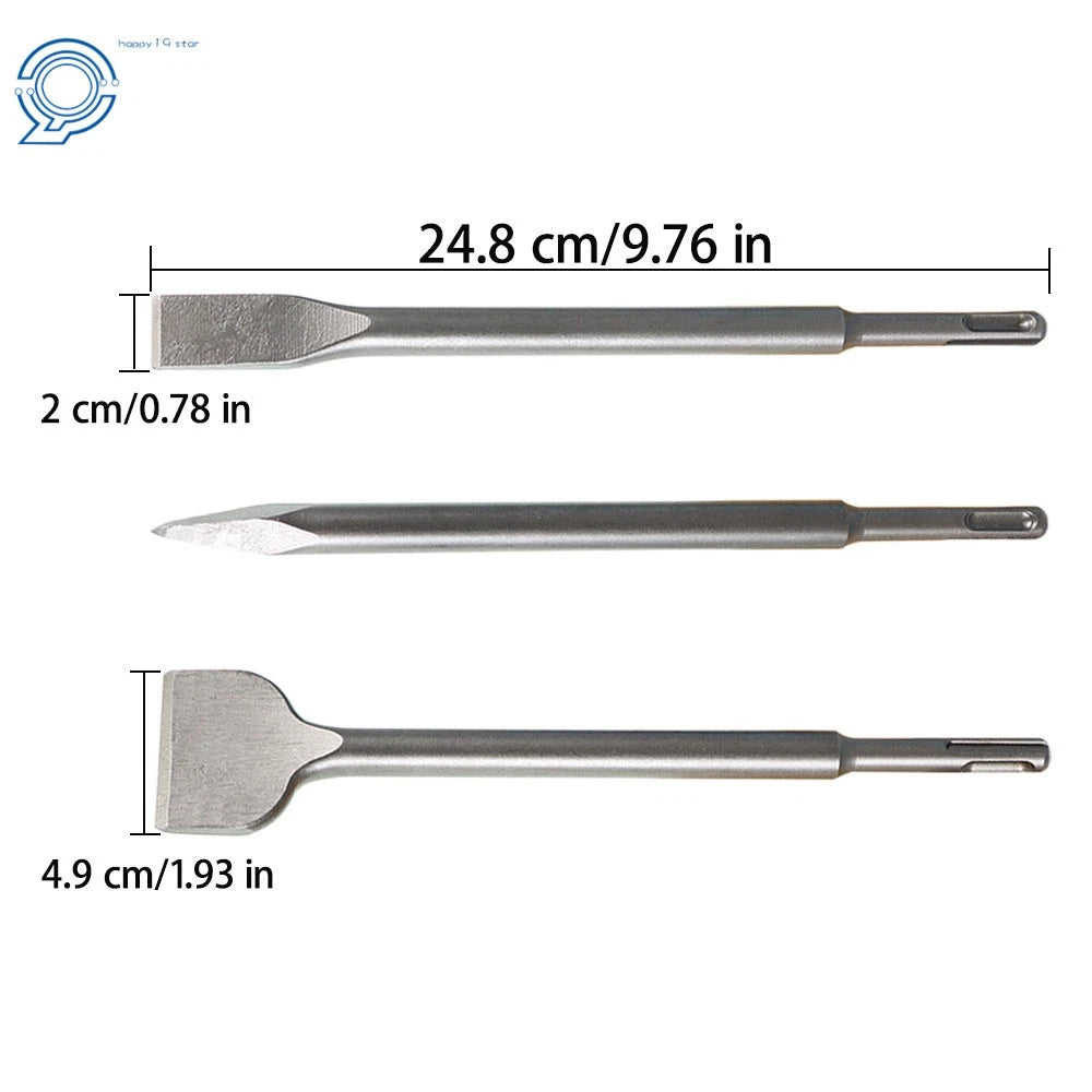 6-Piece SDS Plus Chisel Set for Multiple Makes and Models