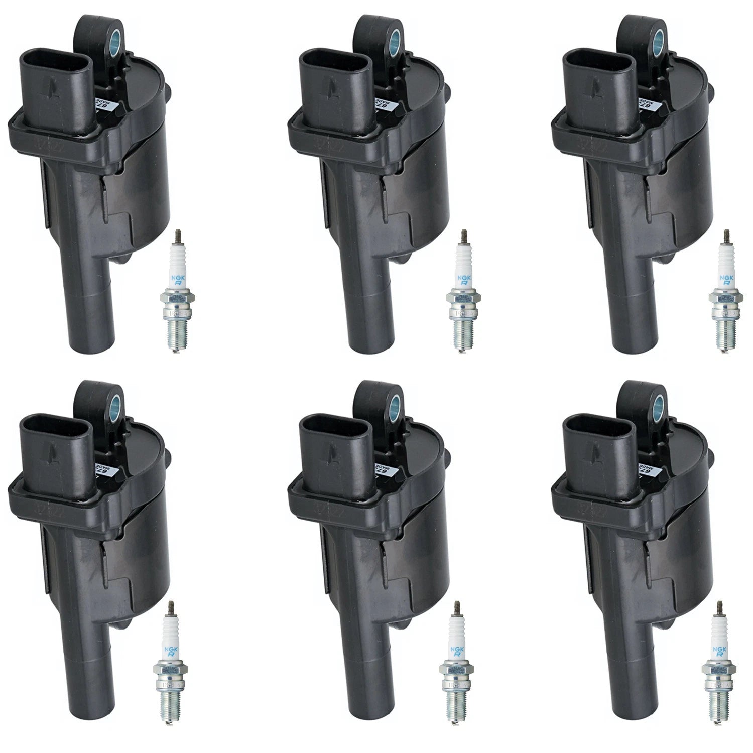 Set of 6 Ignition Coils & NGK Iridium Spark Plugs for Silverado 1500 (2014–2019)
