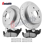 Rear Drilled Brake Rotors & Ceramic Pads for Jeep Grand Cherokee Commander (2005–2010)