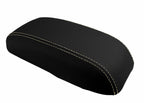 Leather Console Lid Armrest Cover for Dodge Neon (2000–2005) Beige Stitch