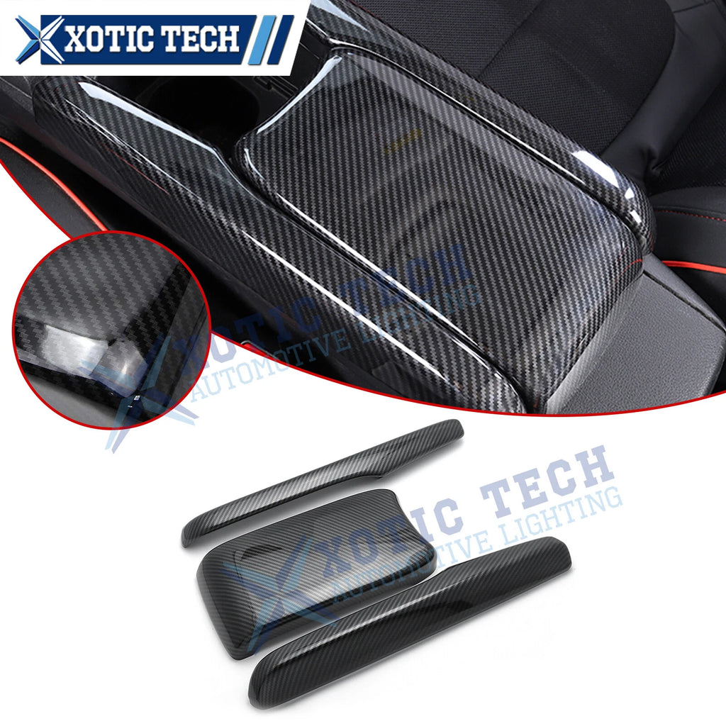 Carbon Fiber Armrest Box Frame Trim for Honda Civic & Insight (2017–2020)