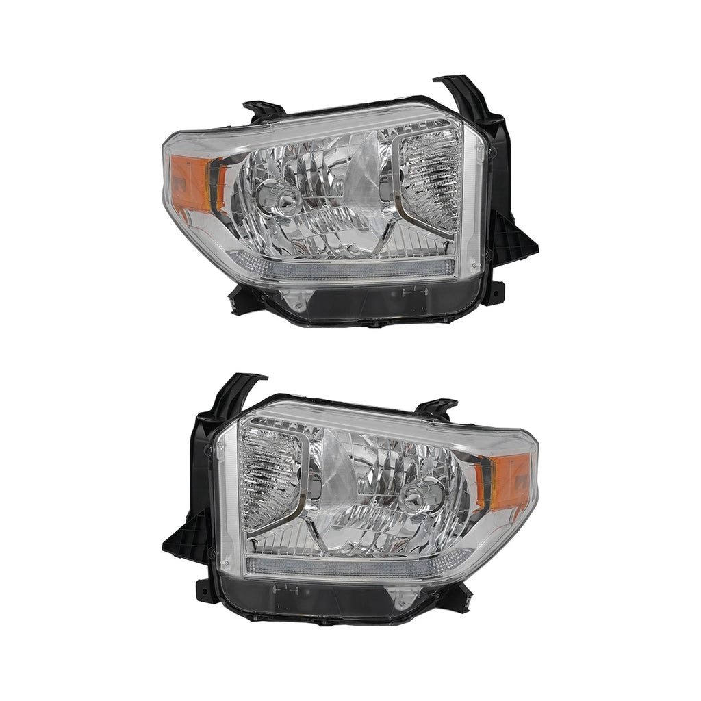 2X Halogen Headlight for Toyota Tundra (2014–2021) Left Right Pair