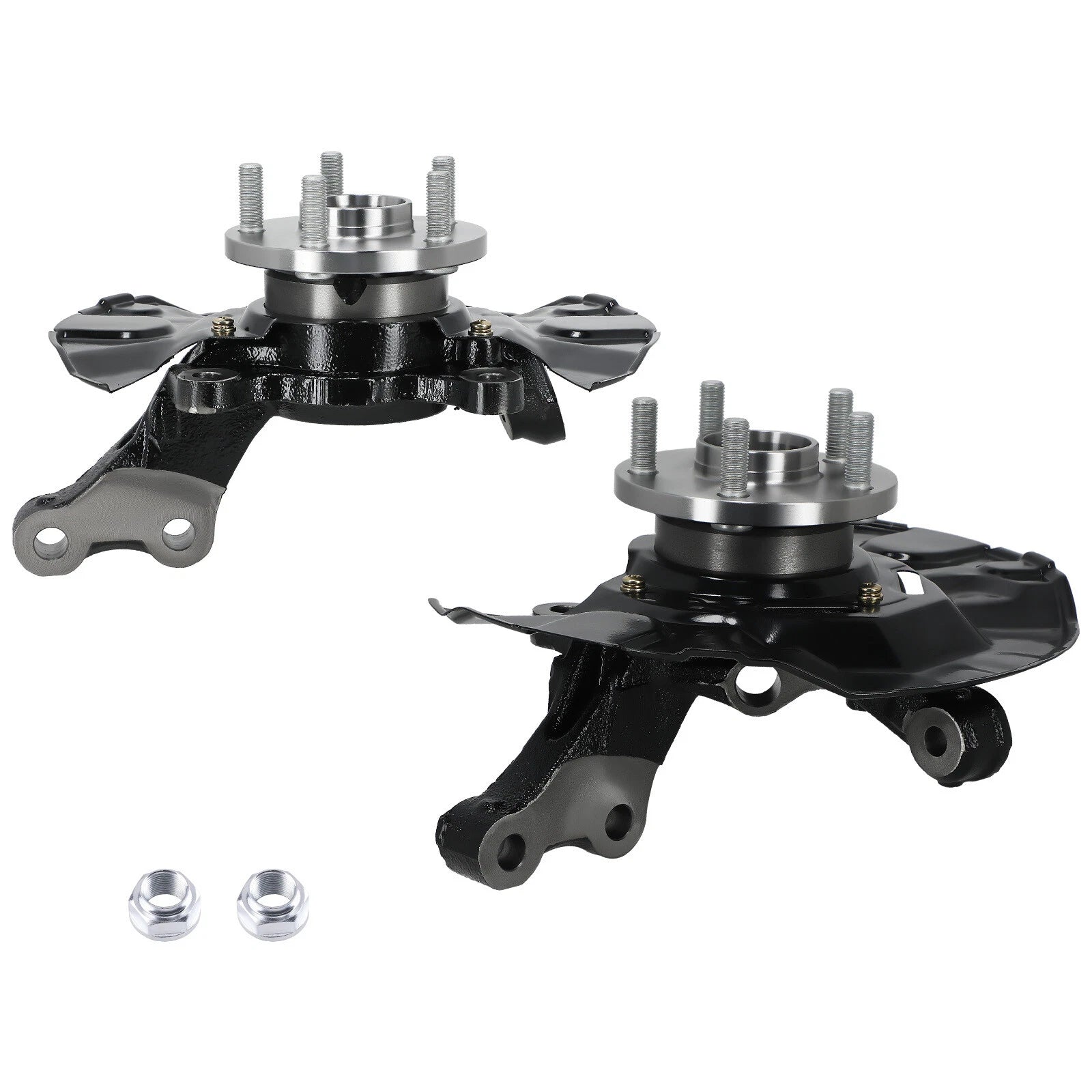 2pc Front Steering Knuckle and Wheel Hub Bearing Assembly for Toyota Corolla (2003–2008)