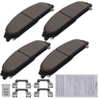Set of 4 Front Ceramic Brake Pads for Chrysler 200 (2013–2014) 300 (2005–2019)
