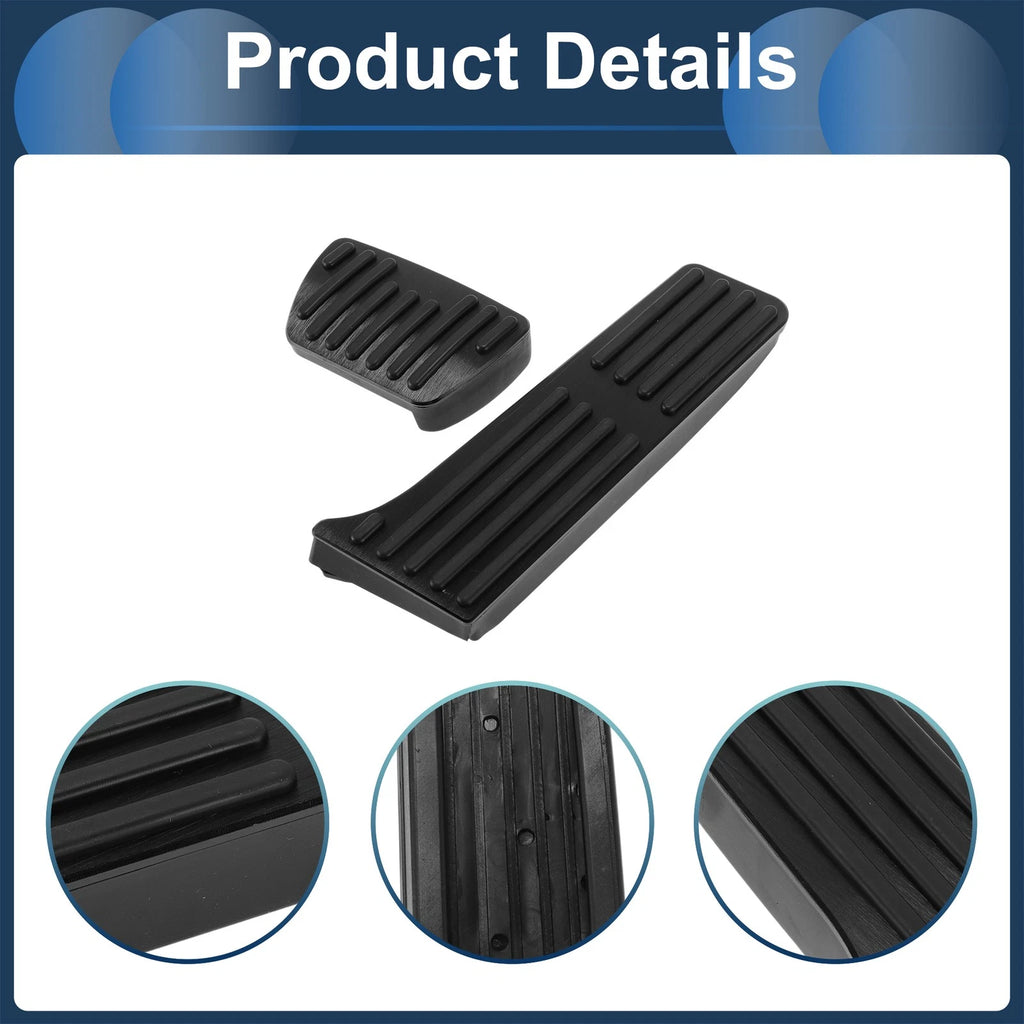 2 Pcs Accelerator Pedal Covers for Toyota Harrier (2022) - Black