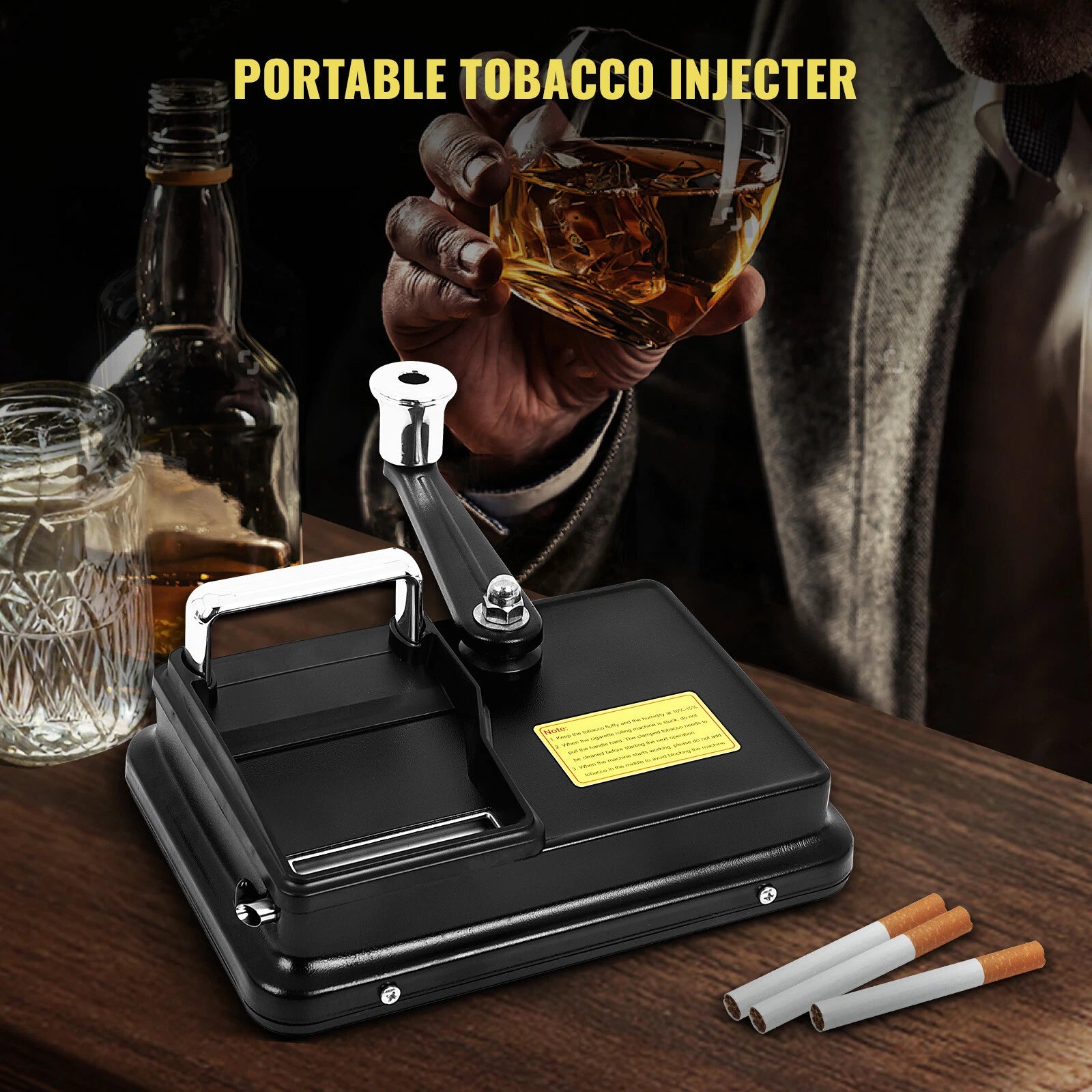 Portable Tobacco Injector Cigarette Maker Machine 5.5IN x 8IN