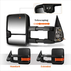 Set of 2 Extendable Towing Mirrors for Silverado/Sierra (1999–2006) + LED Signal