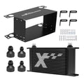 19 Row Oil Cooler Kit 10AN for Universal Applications (Aluminum Black)