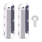 Set of 2 Polished Valve Covers for Chevrolet Big Block 396 427 454 (1965–1995)