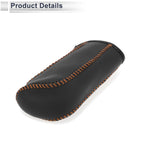 Gear Shift Knob Cover for Nissan Tiida (2004–2012) Black Brown Faux Leather