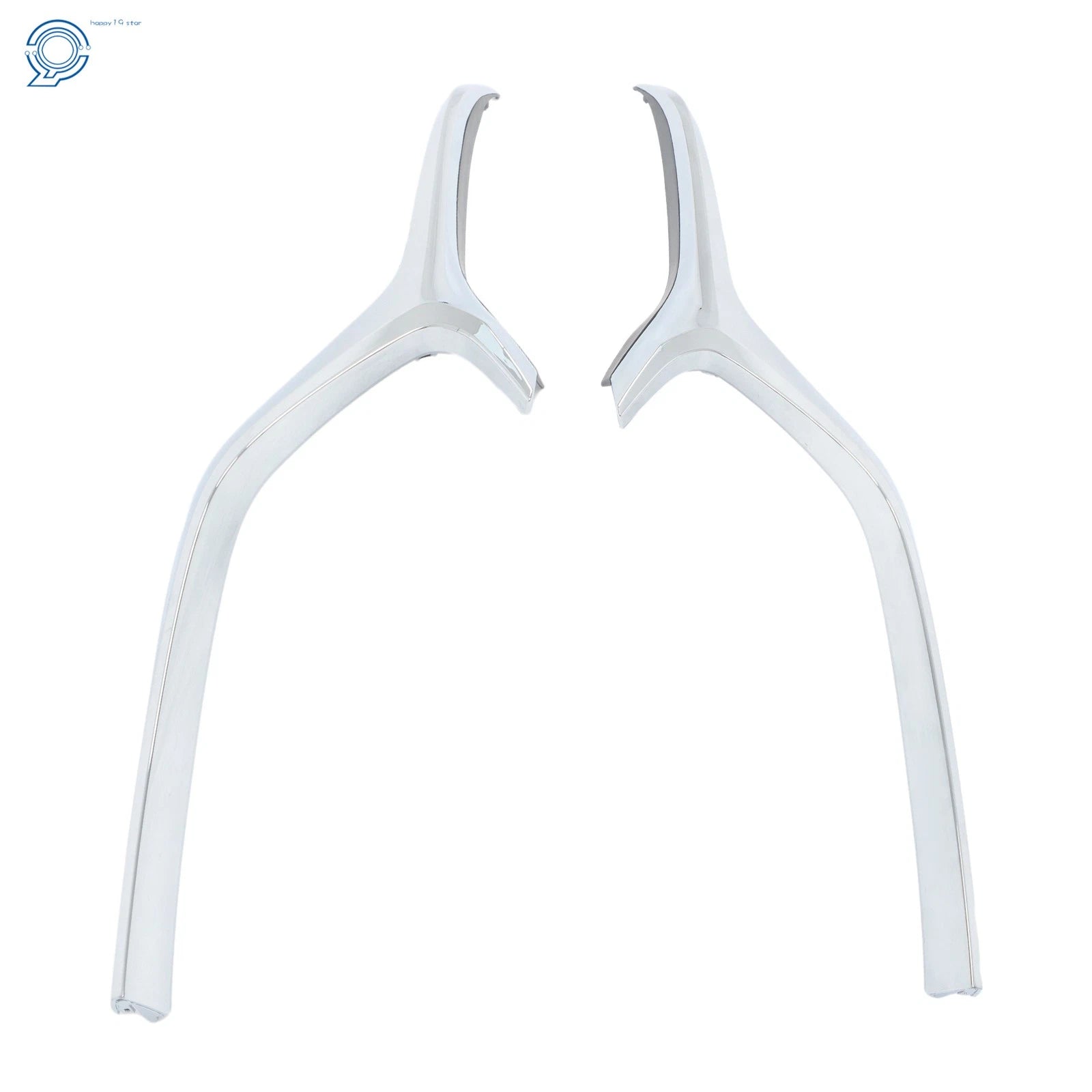 Set of 2 Chrome Front Bumper Grille Trims for Mazda 3 (2019–2023)