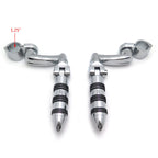Chrome 1.25" Highway O Ring Foot Pegs for Harley Touring Road King