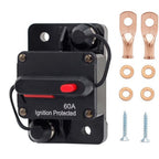 60A Manual Reset Fuse Switch for RVs and Boats (12V 48V)