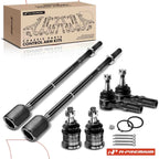 6X Inner & Outer Tie Rod Ends for Ford Taurus (1996–2007)