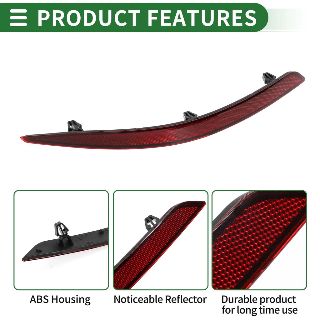 Bumper Reflector No. 83G945105 for Audi Q3 F3 (2018–2022) Red Rear Left