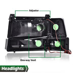 Dual LED DRL Headlights for Ford F150 F250 F350 Bronco (1992–1996)