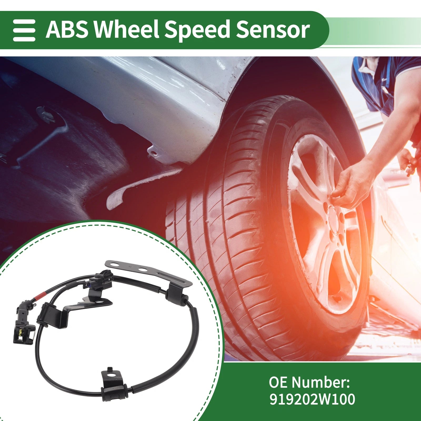 ABS Wheel Speed Sensor No. 919202W100 for Hyundai Santa Fe (2013–2018)