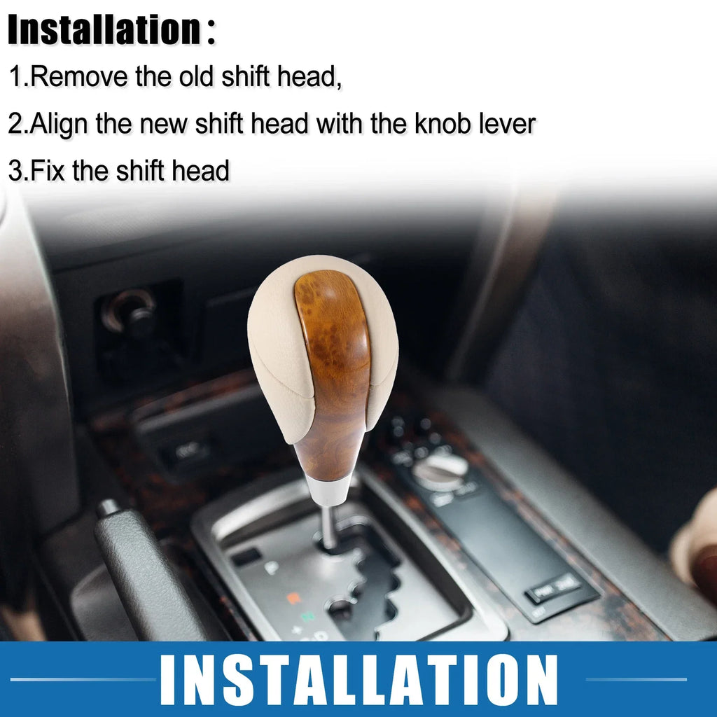 Auto Gear Stick Shift Knob for Lexus - Brown Beige