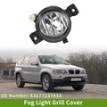 1 Pc Fog Light Grill for BMW X5 (2011–2013) No. 63177237433 Clear