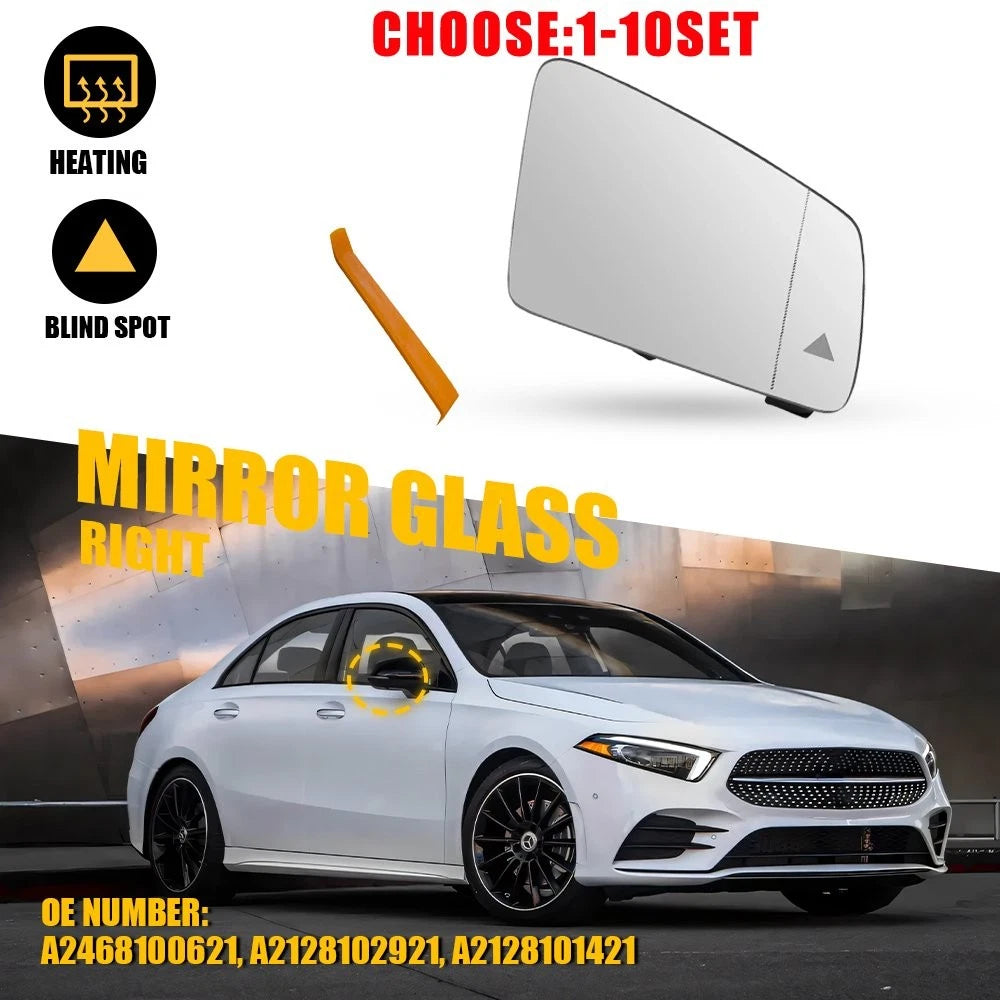 Heated Blind Spot Passenger Mirror Glass for Mercedes-Benz CLS-Class (2011–2018)