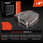 2X Activated Carbon Cabin Air Filter for Benz CLS550 (2012-2018)