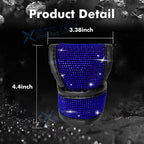 Engine Start Button Ring Gear Shift Cover Kit for Blue Bling Diamond (2013-2019)